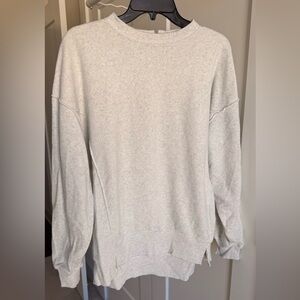 Aerie Light Gray Oversized Sweatshirt
